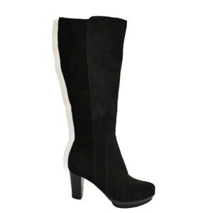 New! La Canadienne Size 8.5 M Leif Waterproof Suede Boot Black DD456A
